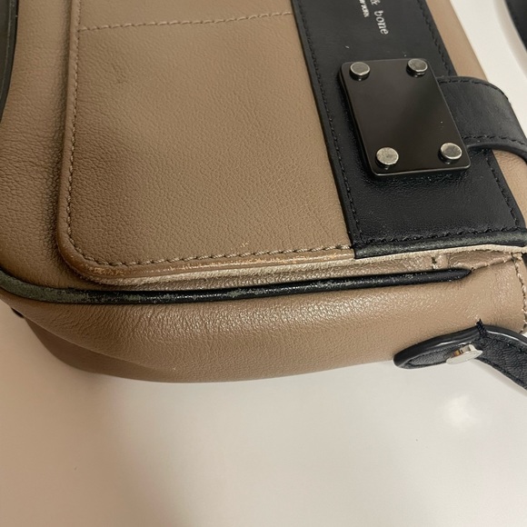 Rag & Bone Mini Pilot Crossbody Purse Bag - Taupe & Black, beige, small - Picture 14 of 16